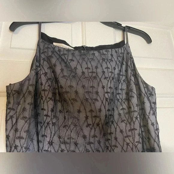 Jones New York Gray Sheath Dress with Embroidered Beading Size 8 Formal Dressy - Picture 2 of 8